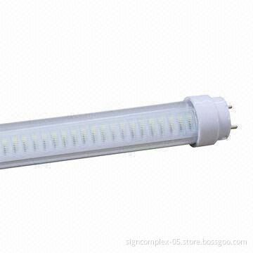 T8 LED Tube with 100 to 240/277V AC Rated Input Voltage and 15W Power